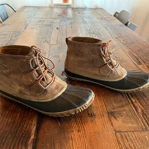 Waterproof Sorel Women's N About Leather Rain Snow Boot - Size 9.5